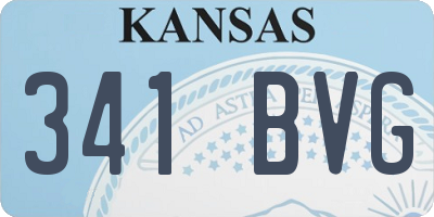 KS license plate 341BVG