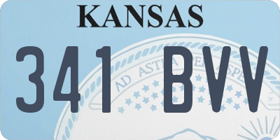 KS license plate 341BVV
