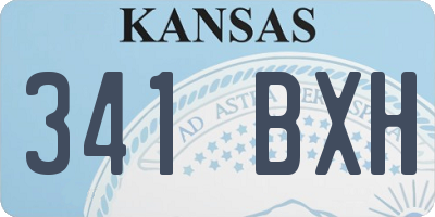 KS license plate 341BXH