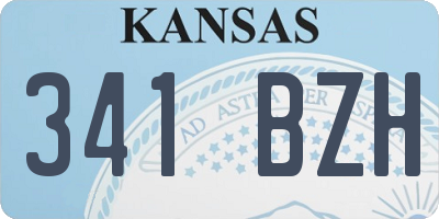 KS license plate 341BZH