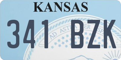 KS license plate 341BZK