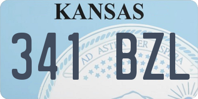 KS license plate 341BZL