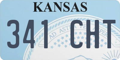 KS license plate 341CHT
