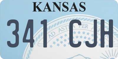 KS license plate 341CJH