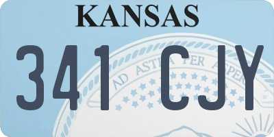 KS license plate 341CJY