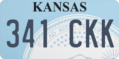 KS license plate 341CKK