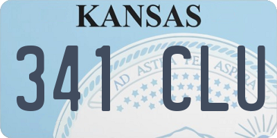KS license plate 341CLU
