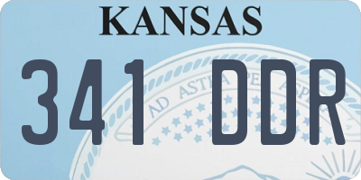 KS license plate 341DDR