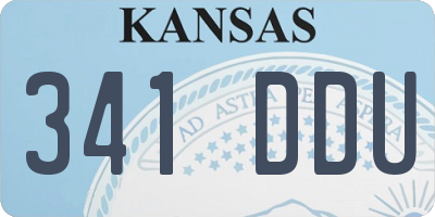 KS license plate 341DDU