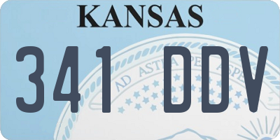 KS license plate 341DDV