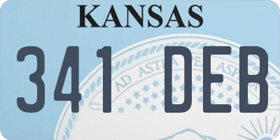 KS license plate 341DEB