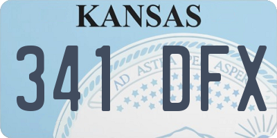 KS license plate 341DFX
