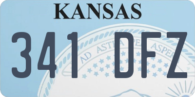 KS license plate 341DFZ