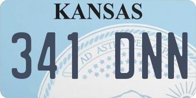 KS license plate 341DNN