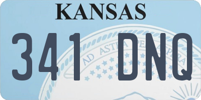 KS license plate 341DNQ