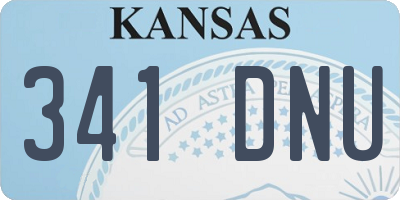 KS license plate 341DNU