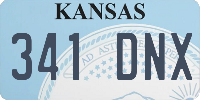 KS license plate 341DNX