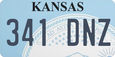 KS license plate 341DNZ