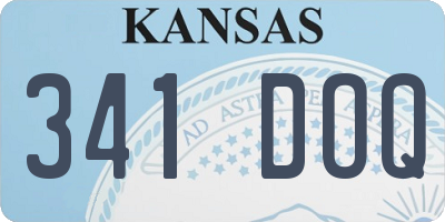KS license plate 341DOQ