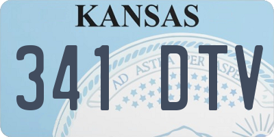 KS license plate 341DTV