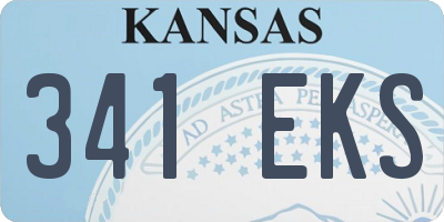 KS license plate 341EKS