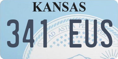 KS license plate 341EUS