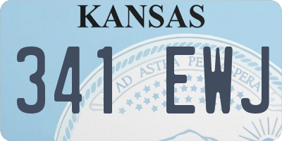 KS license plate 341EWJ