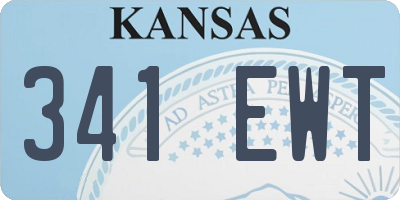 KS license plate 341EWT