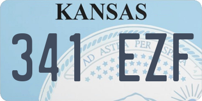 KS license plate 341EZF