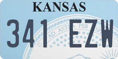 KS license plate 341EZW