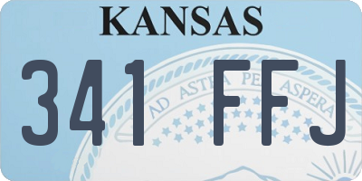 KS license plate 341FFJ