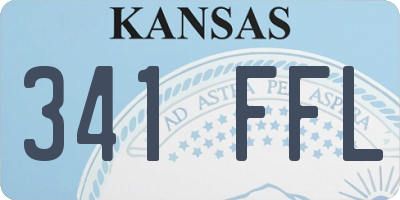 KS license plate 341FFL