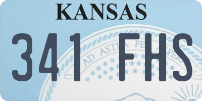 KS license plate 341FHS