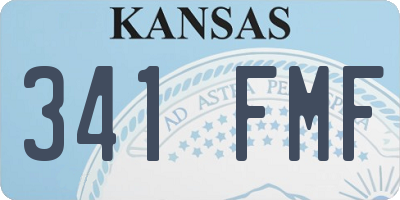 KS license plate 341FMF