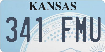 KS license plate 341FMU