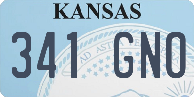 KS license plate 341GNO