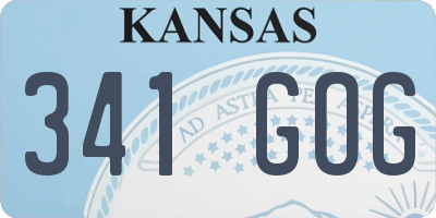 KS license plate 341GOG
