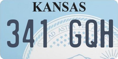 KS license plate 341GQH