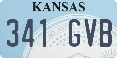 KS license plate 341GVB