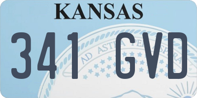KS license plate 341GVD
