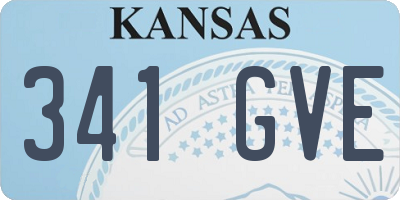 KS license plate 341GVE