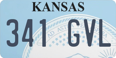 KS license plate 341GVL