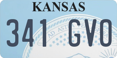 KS license plate 341GVO