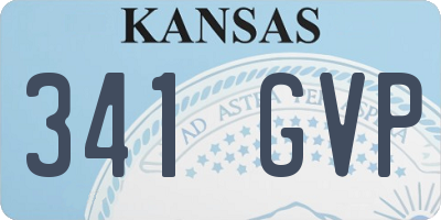 KS license plate 341GVP