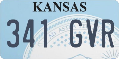 KS license plate 341GVR