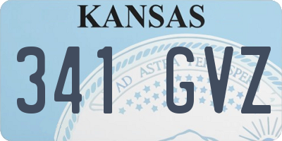 KS license plate 341GVZ
