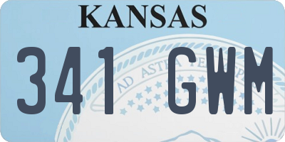 KS license plate 341GWM