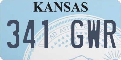 KS license plate 341GWR
