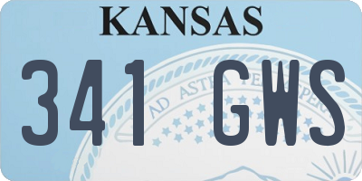 KS license plate 341GWS