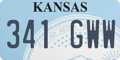 KS license plate 341GWW